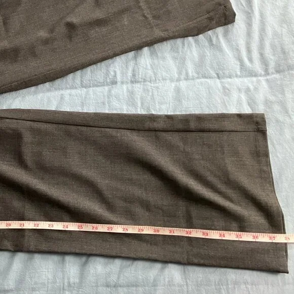 89th & Madison Gray Straight Trouser Dress Pant Large NWOT - Picture 5 of 7